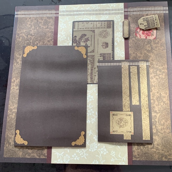 7 pre made 12 x 12” scrapbook pages - Picture 7 of 8